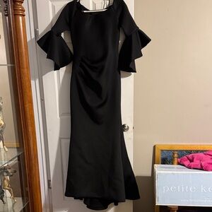 Jovani Black Long Sleeve Gown